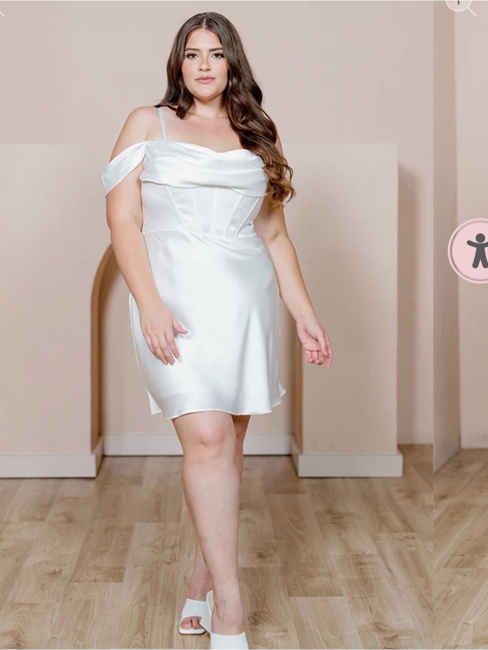 Revelry White London Convertible Mini Dress